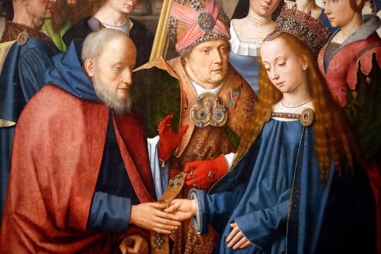 The wedding of the Virgin and Joseph by Master of the Evora Altarpiece