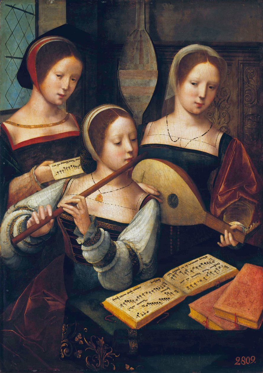 Female Musicians by Master of the Female Half Lengths