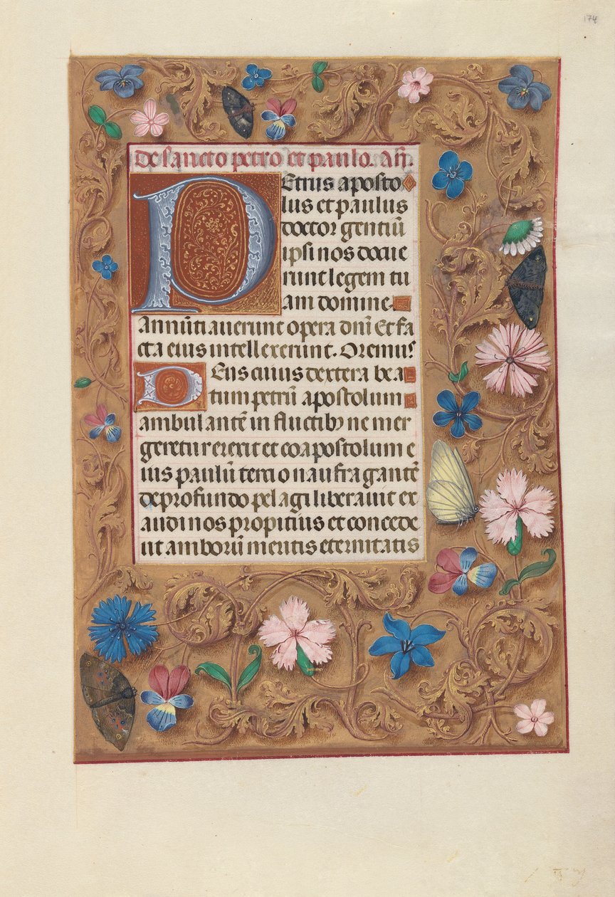 Hours of Queen Isabella the Catholic, Queen of Spain: Fol. 174r, c. 1500 by Master of the First Prayerbook of Maximillian