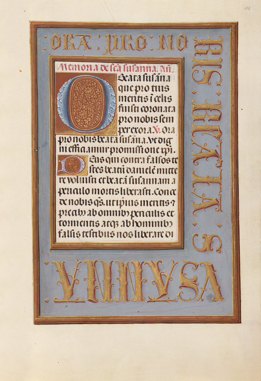Hours of Queen Isabella the Catholic, Queen of Spain: Fol. 196r by Master of the First Prayerbook of Maximillian