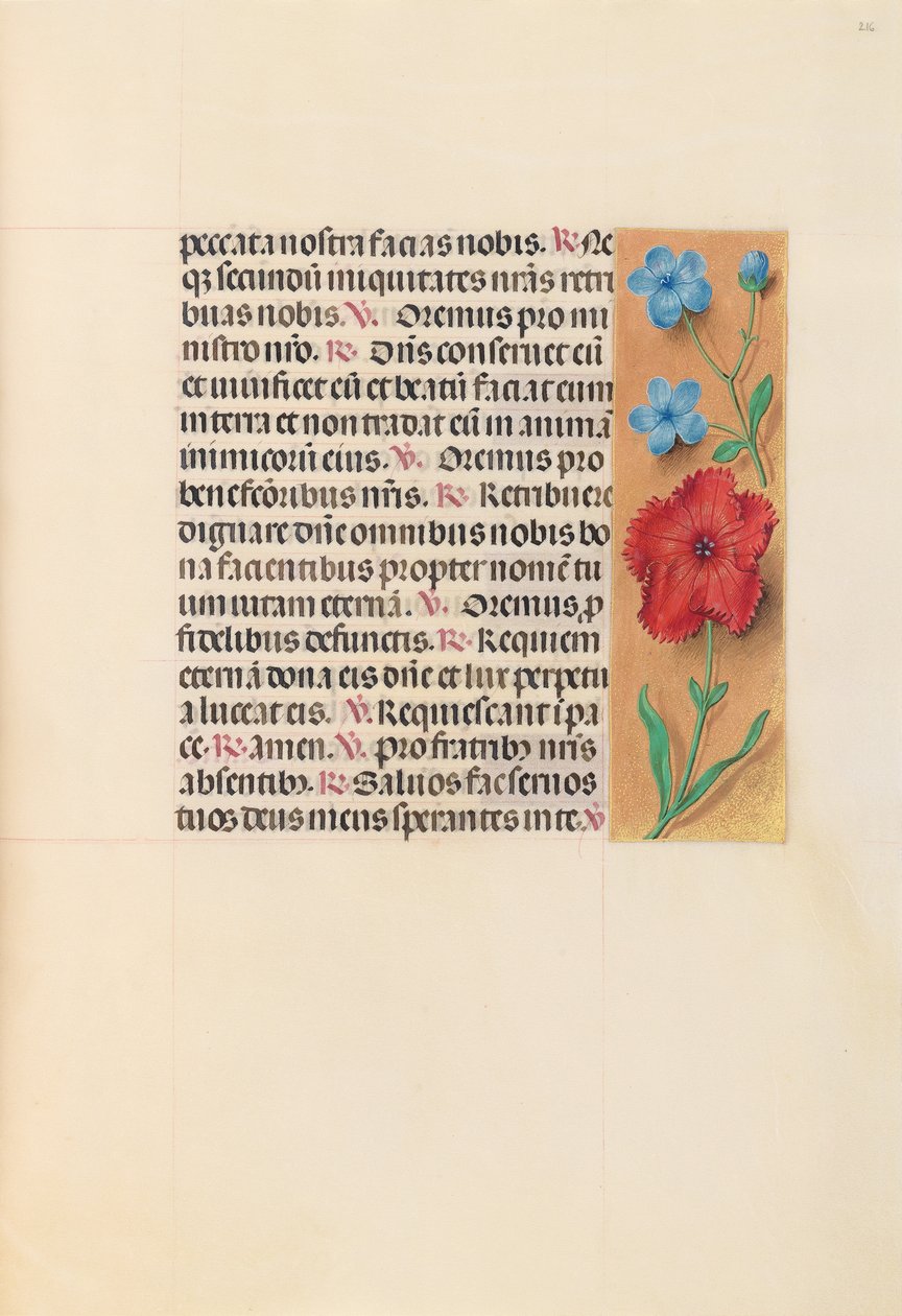 Hours of Queen Isabella the Catholic, Queen of Spain: Fol. 216r, c. 1500 by Master of the First Prayerbook of Maximillian