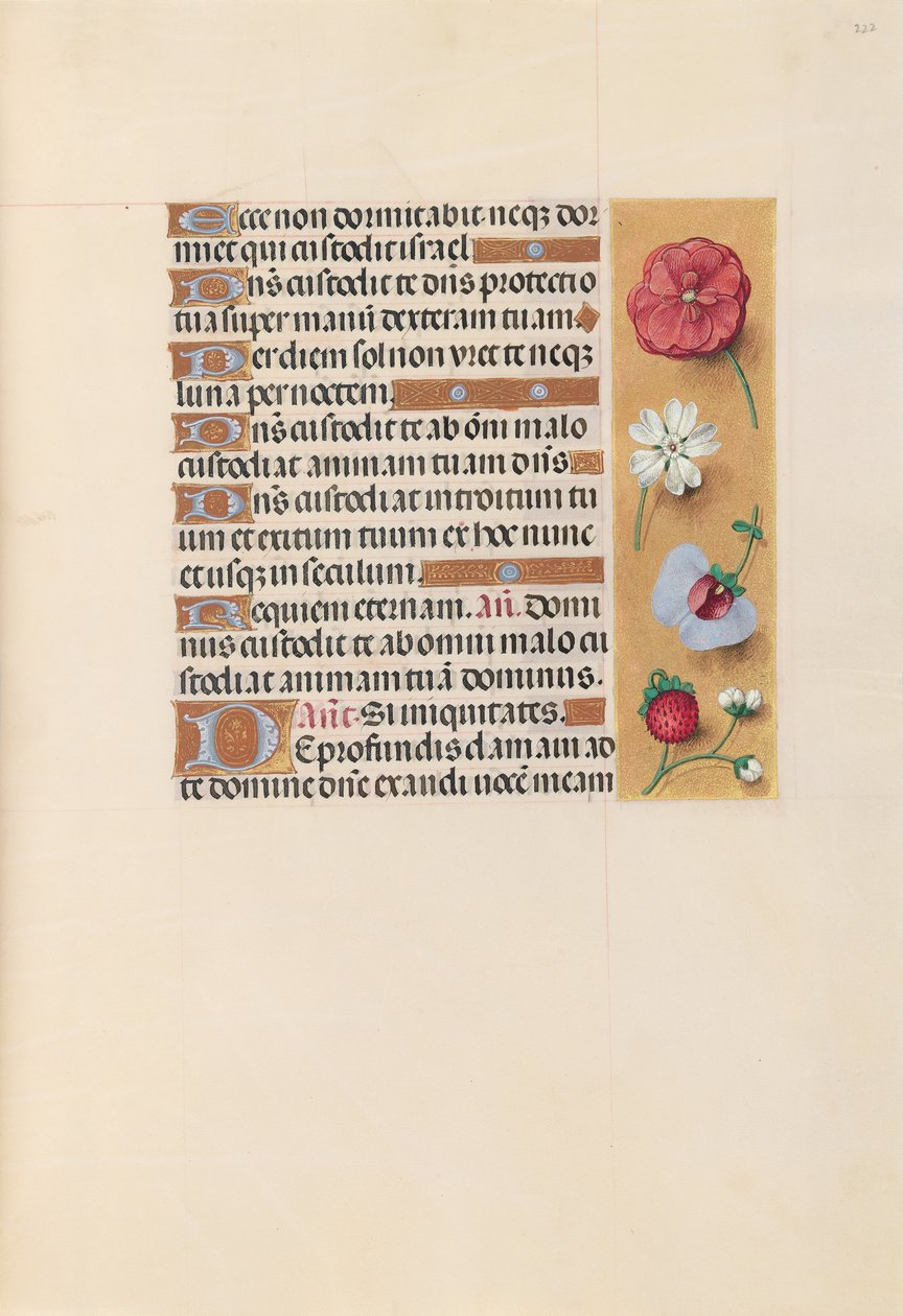Hours of Queen Isabella the Catholic, Queen of Spain: Fol. 222r by Master of the First Prayerbook of Maximillian