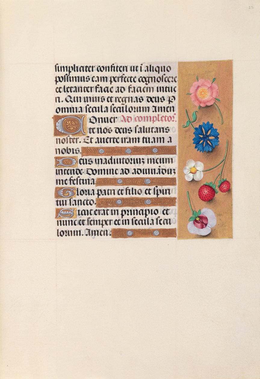 Hours of Queen Isabella the Catholic, Queen of Spain: Fol. 22r, c. 1500 by Master of the First Prayerbook of Maximillian