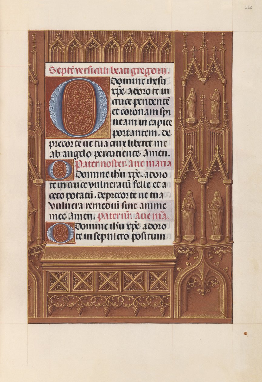 Hours of Queen Isabella the Catholic, Queen of Spain: Fol. 265r by Master of the First Prayerbook of Maximillian