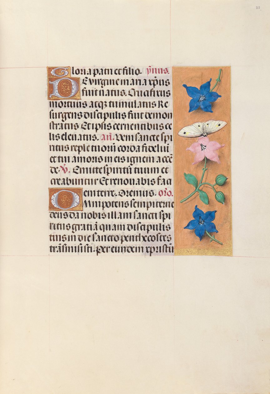 Hours of Queen Isabella the Catholic, Queen of Spain: Fol. 33r, c. 1500 by Master of the First Prayerbook of Maximillian