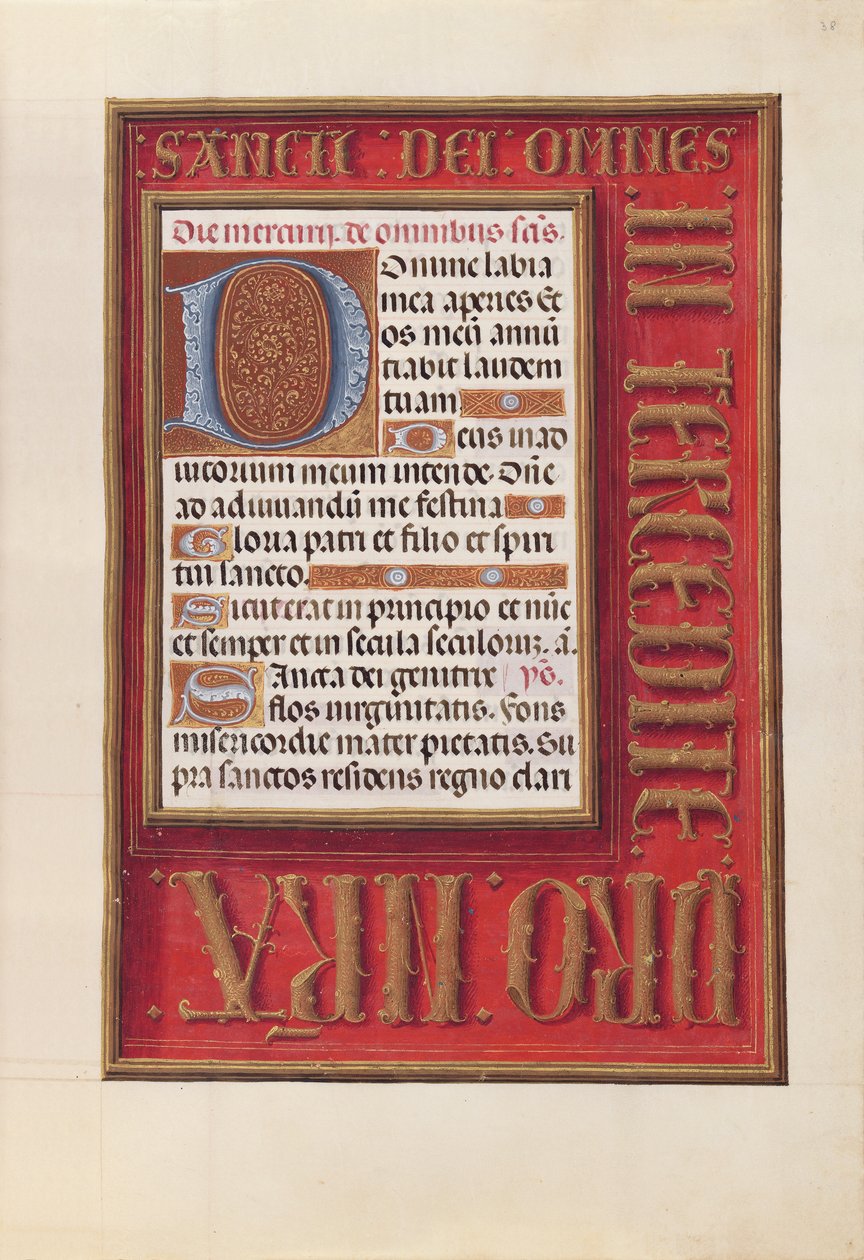 Hours of Queen Isabella the Catholic, Queen of Spain: Fol. 38r, c. 1500 by Master of the First Prayerbook of Maximillian