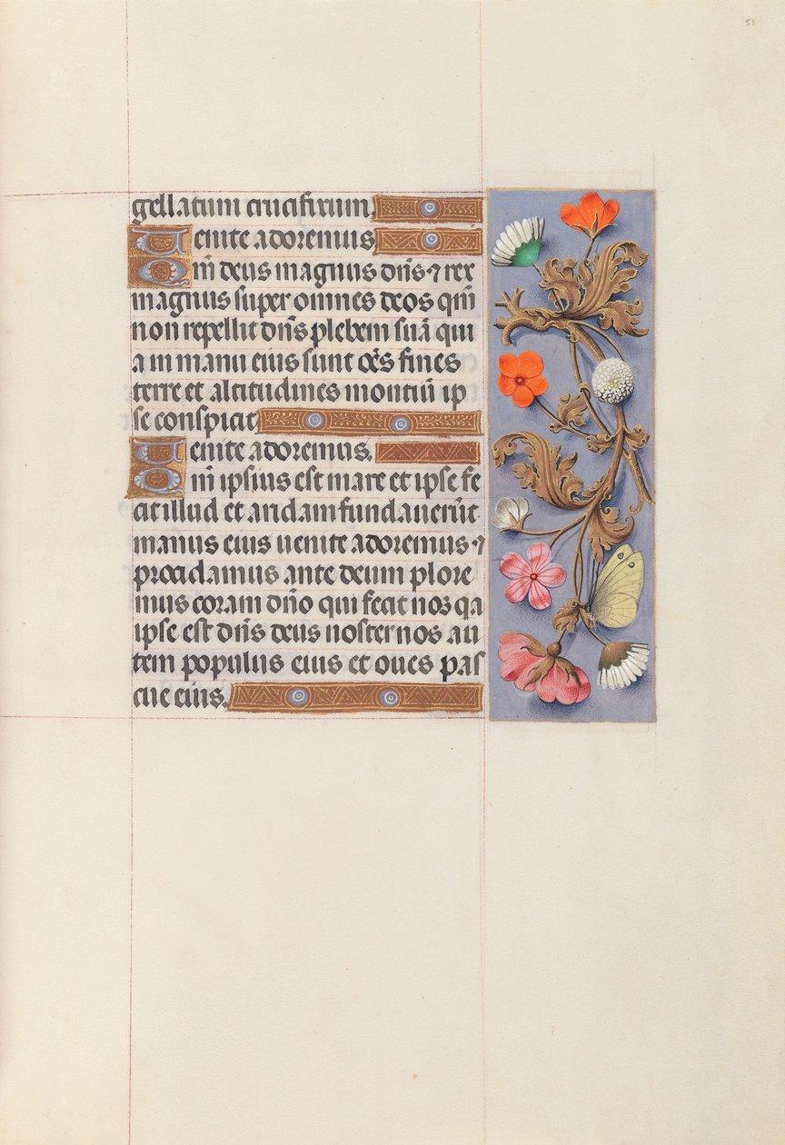 Hours of Queen Isabella the Catholic, Queen of Spain: Fol. 51r by Master of the First Prayerbook of Maximillian