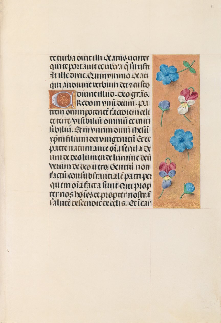 Hours of Queen Isabella the Catholic, Queen of Spain: Fol. 91r, c. 1500 by Master of the First Prayerbook of Maximillian
