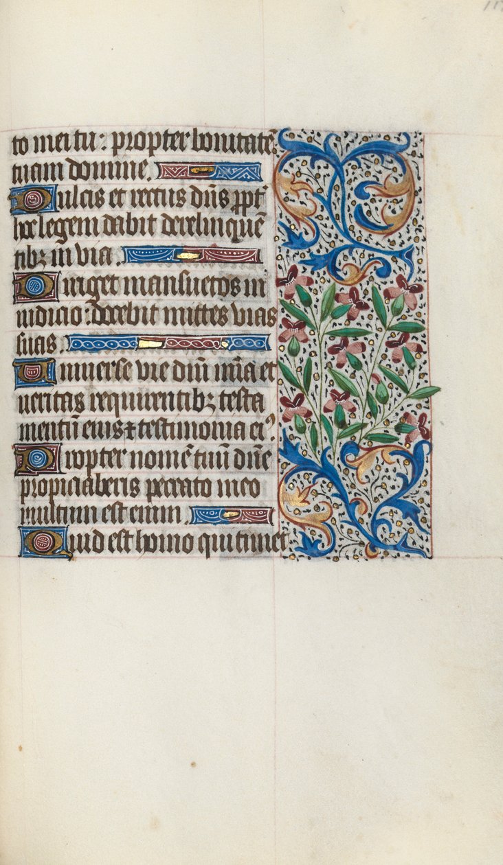 Book of Hours Use of Rouen: fol. 119r by Master of the Geneva Latini