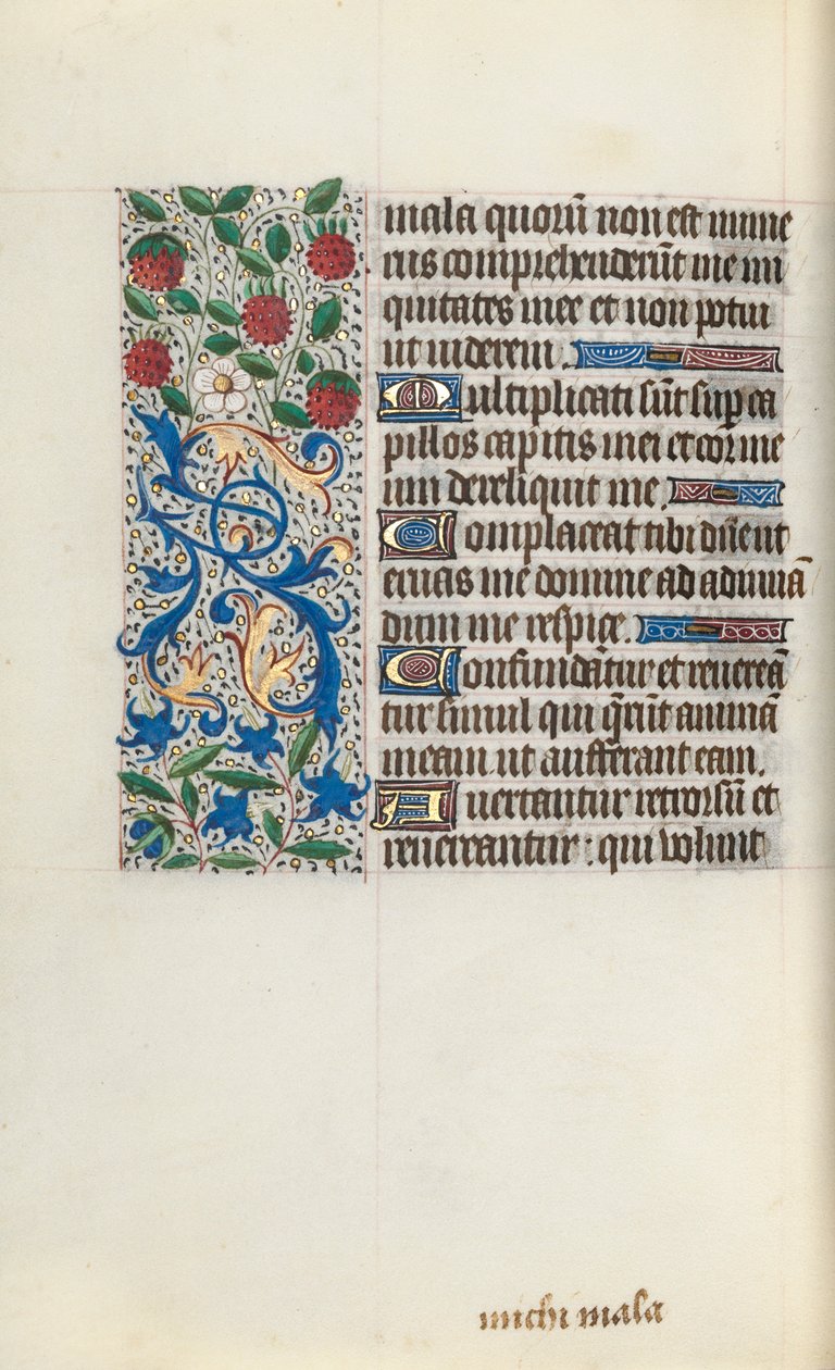 Book of Hours Use of Rouen: fol. 126v, c. 1470 by Master of the Geneva Latini