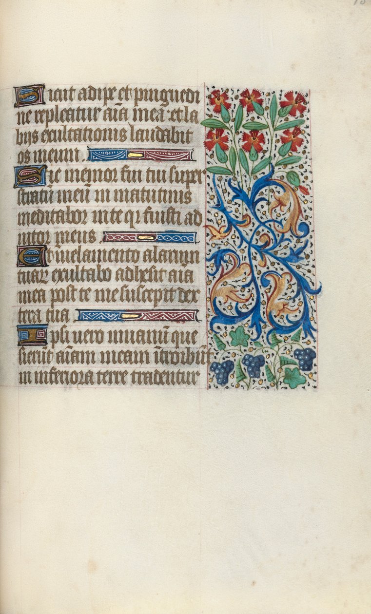 Book of Hours Use of Rouen: fol. 138r, c. 1470 by Master of the Geneva Latini
