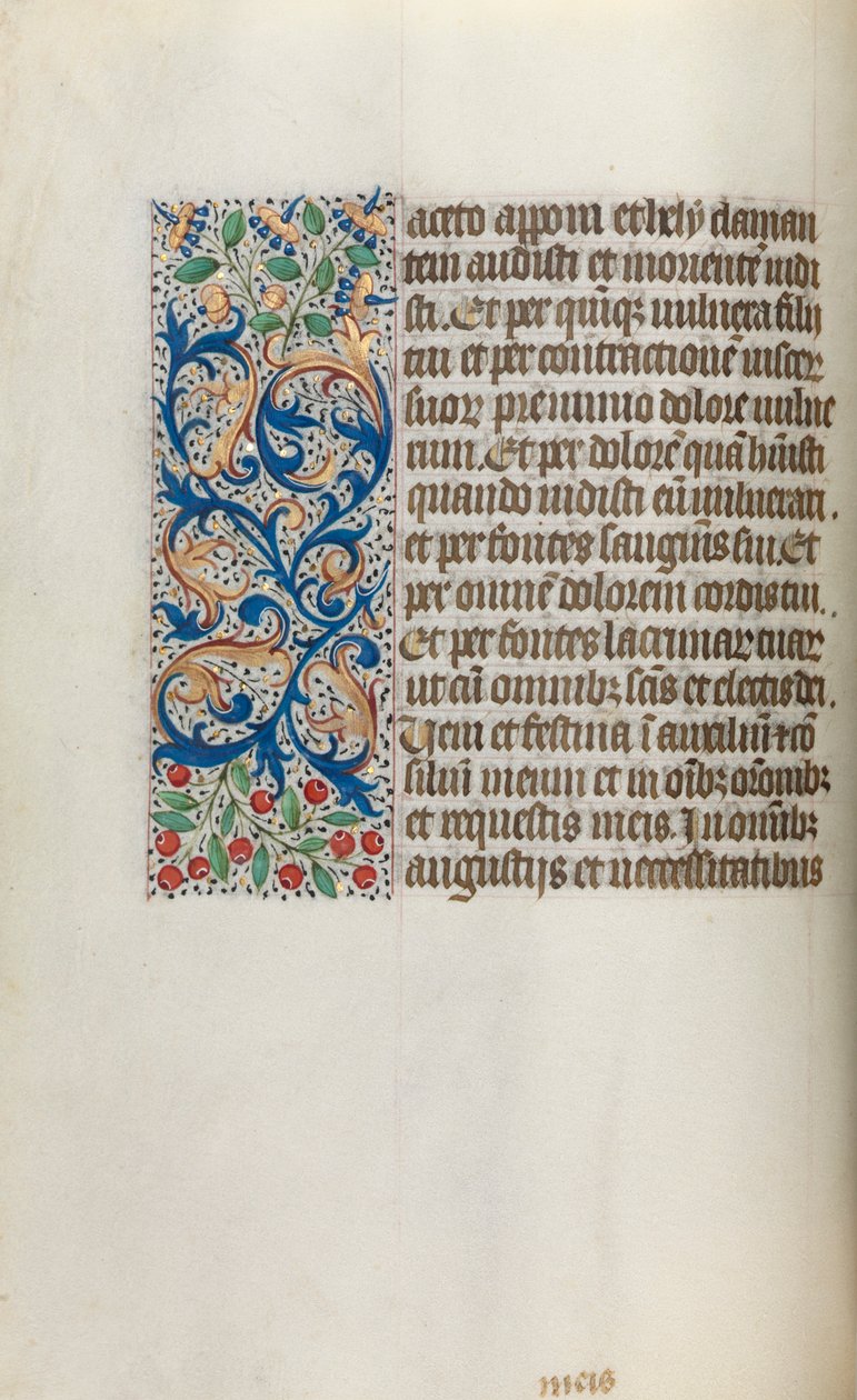 Book of Hours Use of Rouen: fol. 20v, c. 1470 by Master of the Geneva Latini
