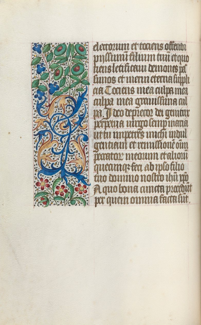 Book of Hours Use of Rouen: fol. 25v, c. 1470 by Master of the Geneva Latini