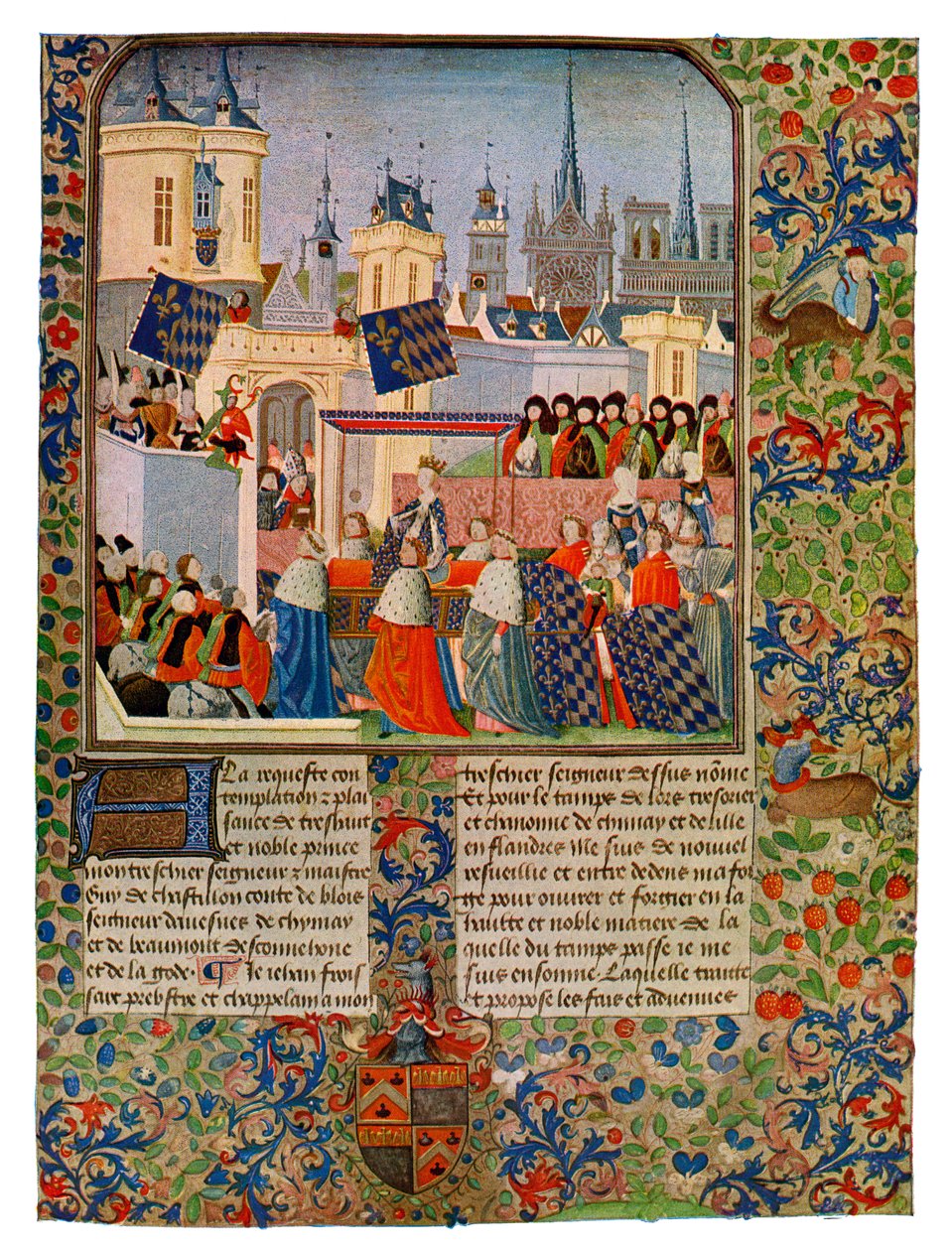 The Entry of Queen Isabella into Paris, c1385 by Master of the Harley Froissart