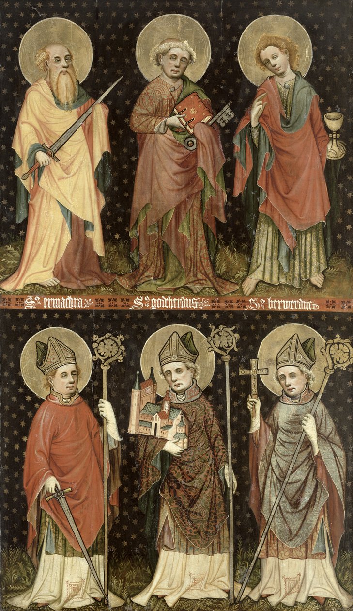 Six Saints by Master of the Holy Barefoot Altarpiece
