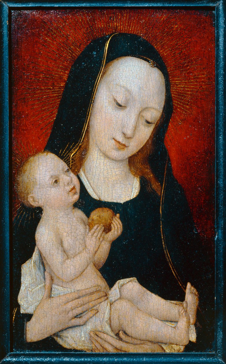 Virgin and Child Holding an Apple by Master of the Legend of St. Madeleine