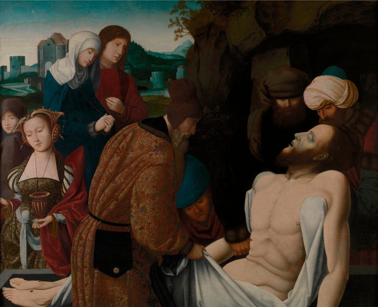 The Entombment by Master of the Mansi Magdalen