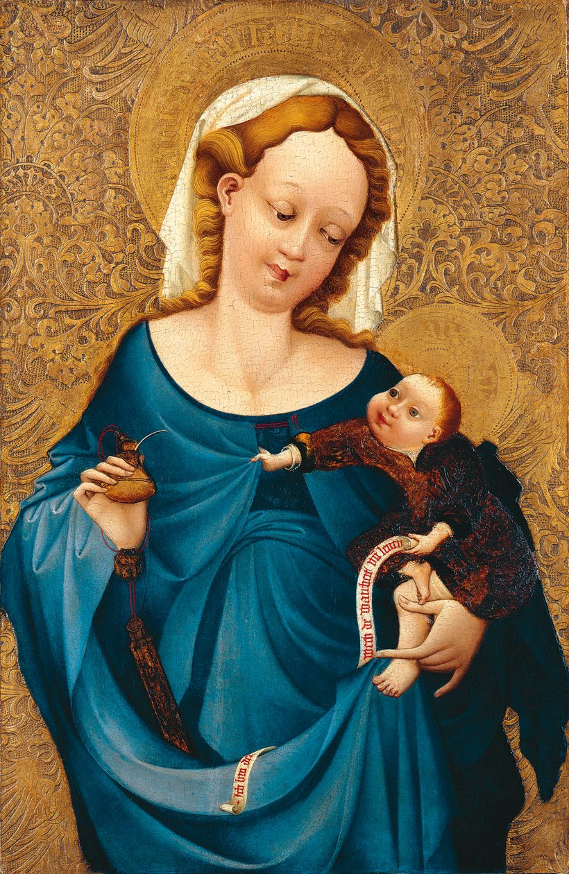 Madonna with the Inkwell by the Master of the Middle Rhine by Master of the Middle Rhine