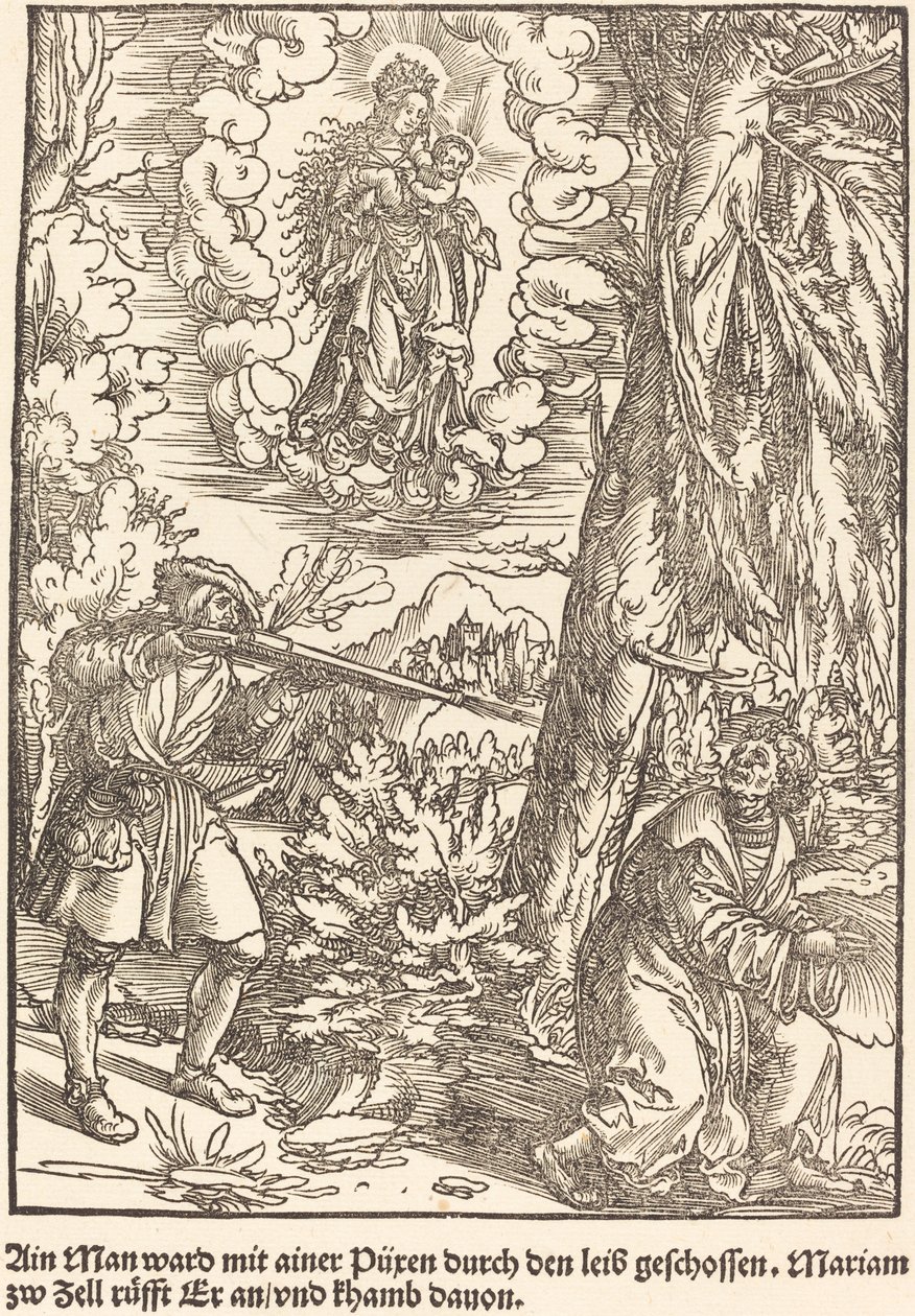 A Man with a Peasant Woman... by Master of the Miracles of Mariazell
