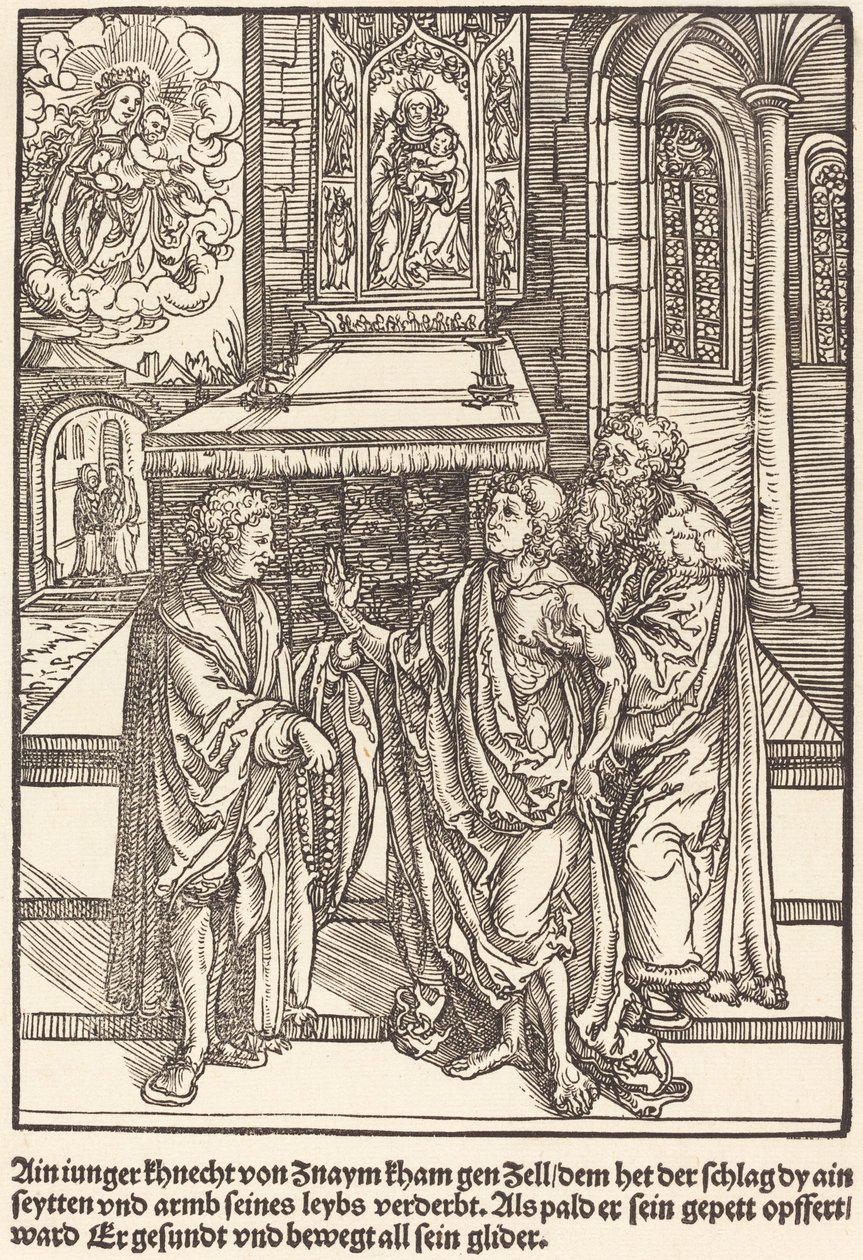 A Young Knight from Znaym by Master of the Miracles of Mariazell