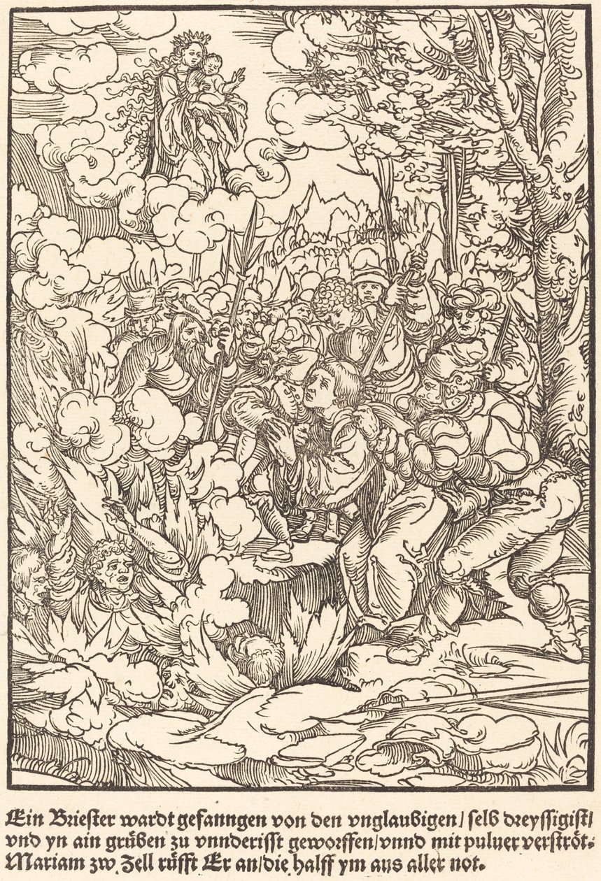 A Priest was Captured... by Master of the Miracles of Mariazell
