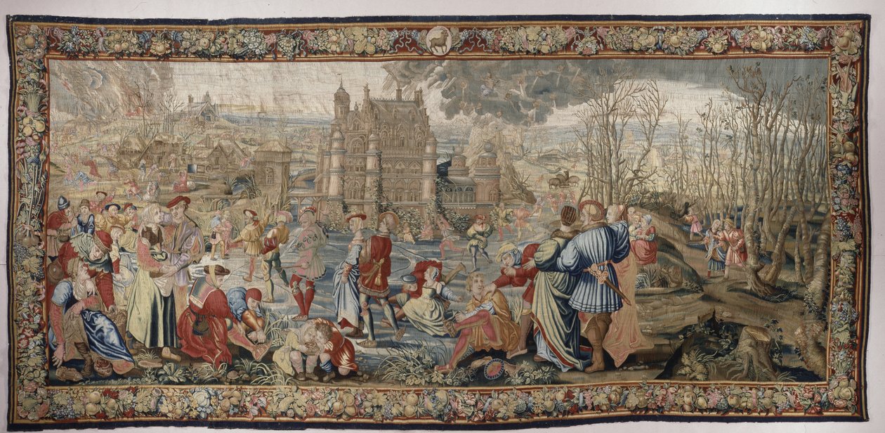 Winter, from the Seasons of Lucas Series by Master of the Months of Lucas Master of the Months of Lucas