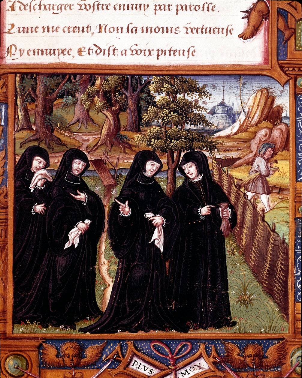Representation of the Queen of Navarre Margaret of Angoulême Talking with Her Companions from 
