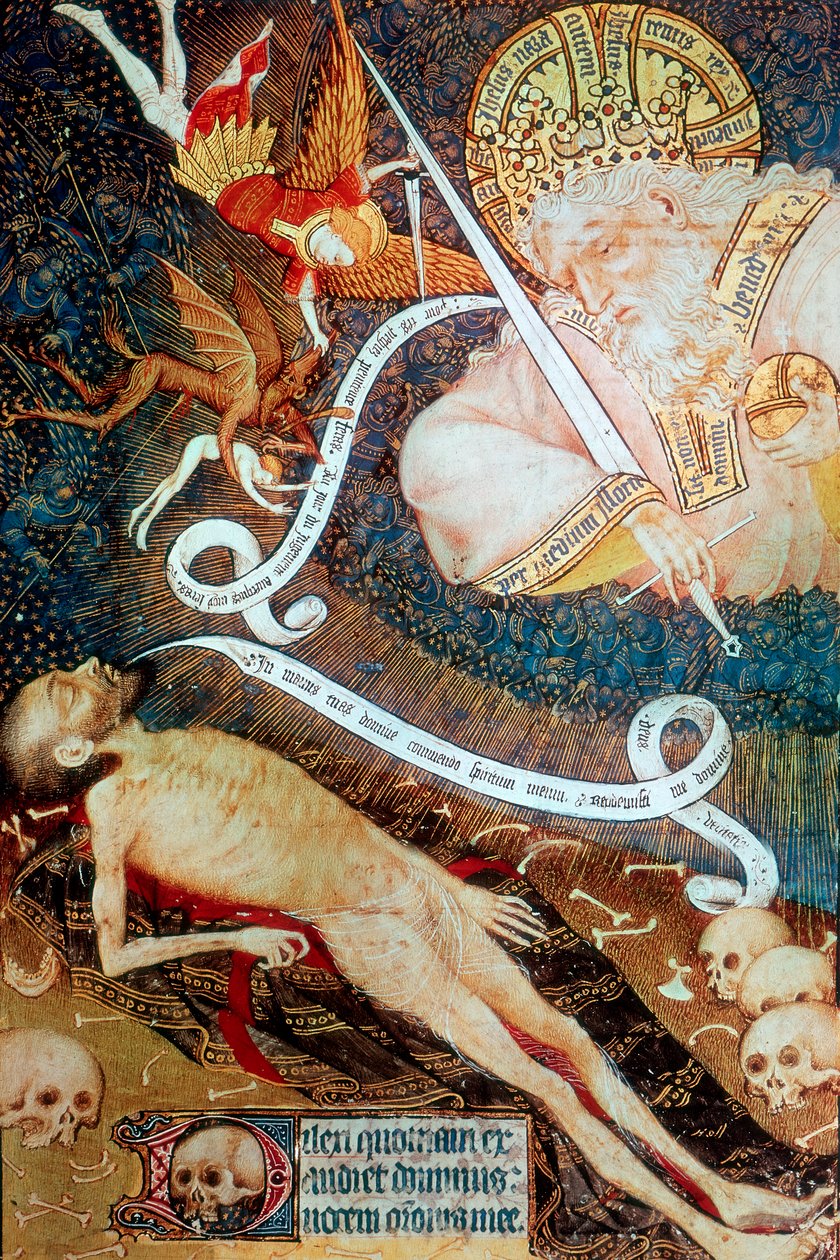 The Judgement of Death, early 15th Century by Master of the Rohan Hours