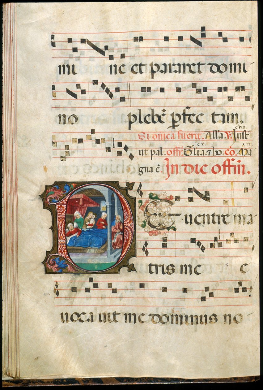 Folio from a gradual, late 15th century by Master of the Saluces Hours (attr. to)