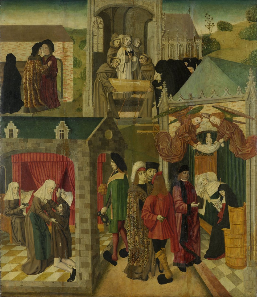 Saint Elizabeth of Hungary Tending the Sick in Marburg by Master of the St Elizabeth Panels