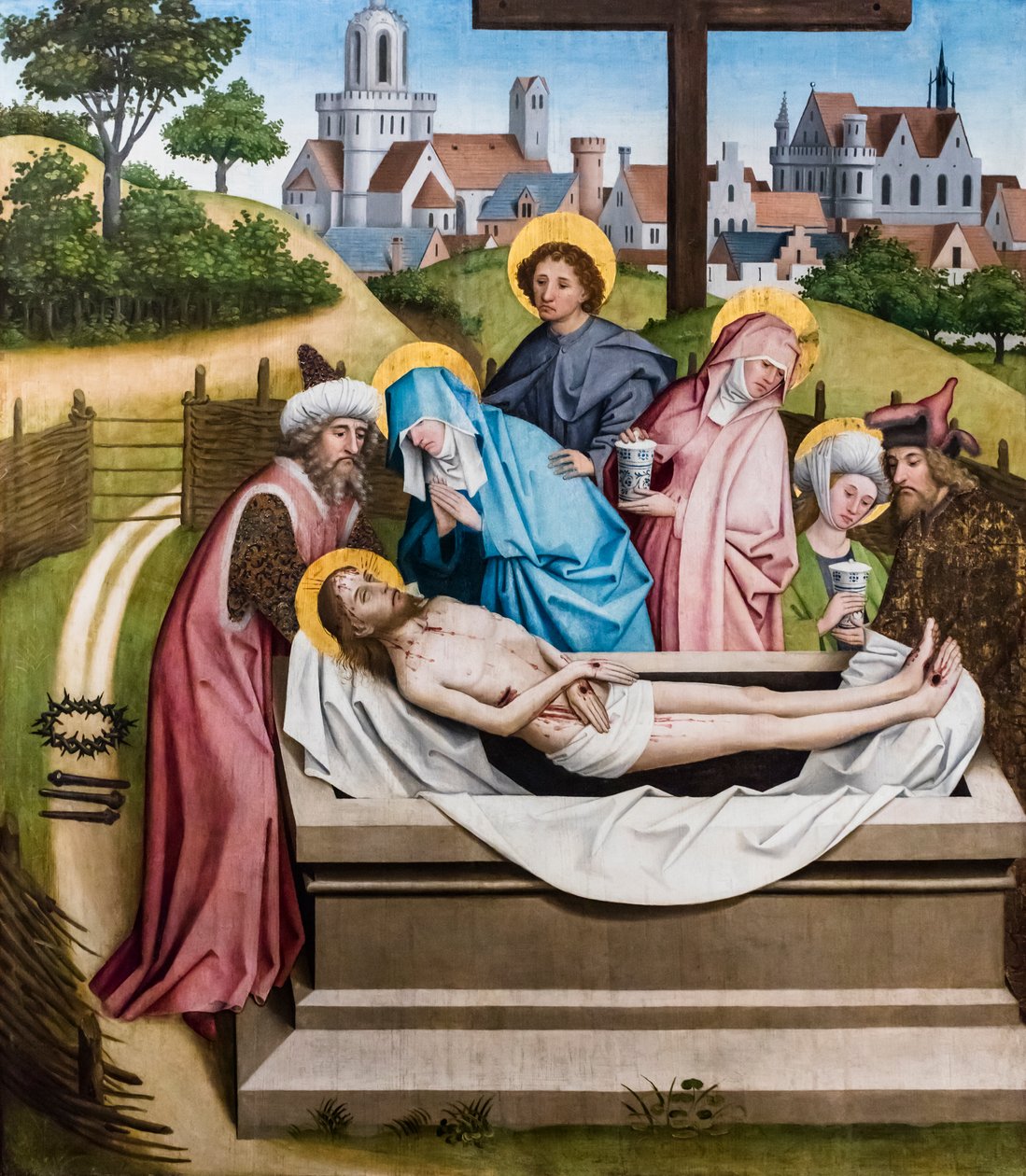 The Entombment of Christ, ca. 1450/55 by Master of the Sterzing Altarpiece