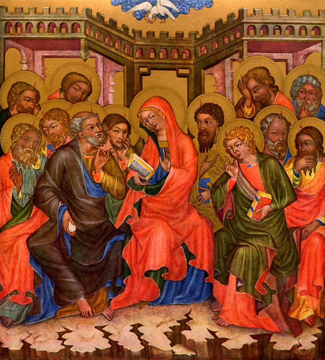 Descent of the Holy Ghost by Master of the Vyssi Brod Altar