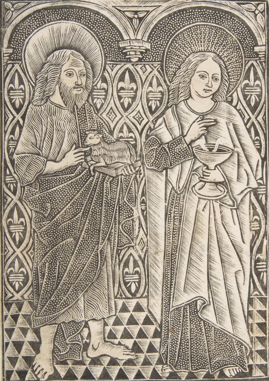 Saint John the Baptist and Saint John the Evangelist, 15th century by Master with the Cologne Arms