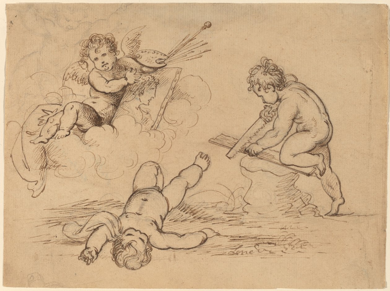 Allegory: Four Putti by Mather Brown