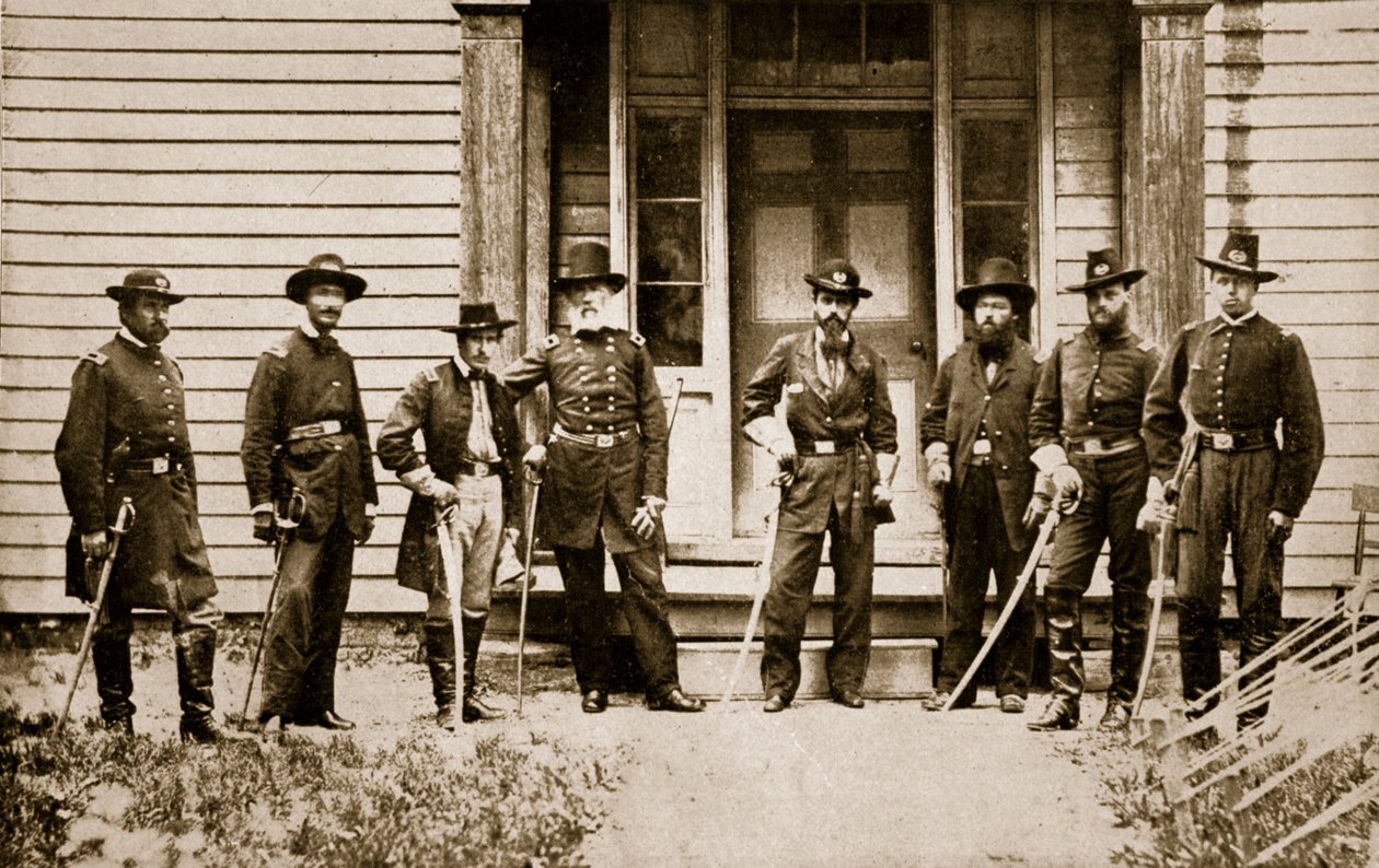 General E. V. Sumner and Staff by Mathew B. Brady