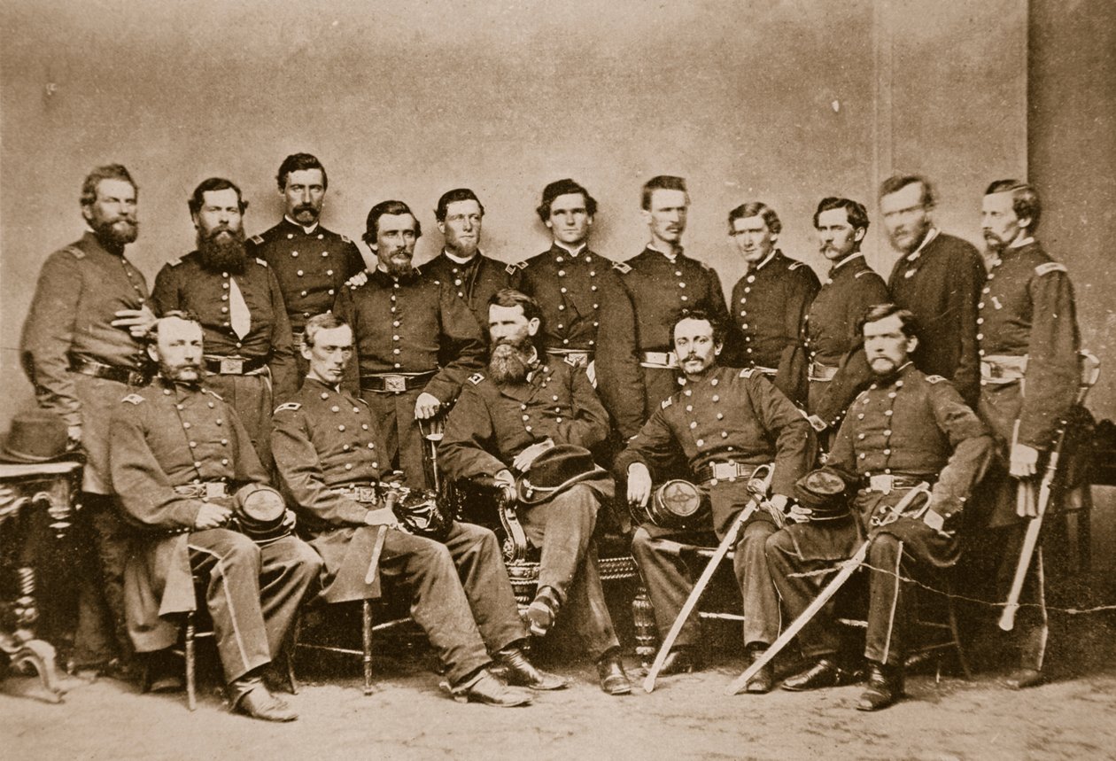 General F. P. Blair and Staff, 1861-65 by Mathew B. Brady
