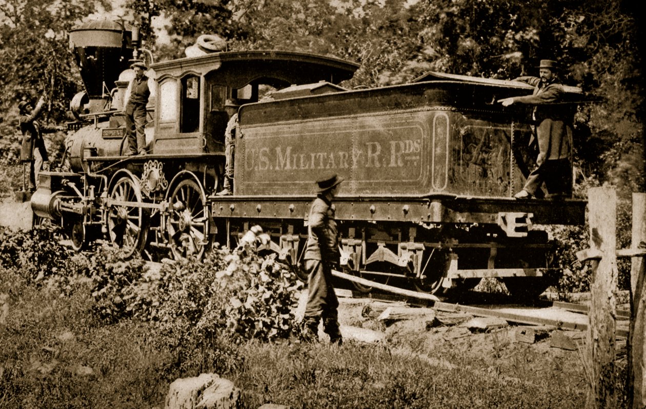 Locomotive on the United States Military Railroad, 1861-65 by Mathew B. Brady