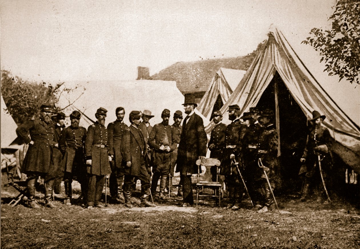 President Lincoln Visiting the Camp at Antietam, 4th October 1892 by Mathew B. Brady