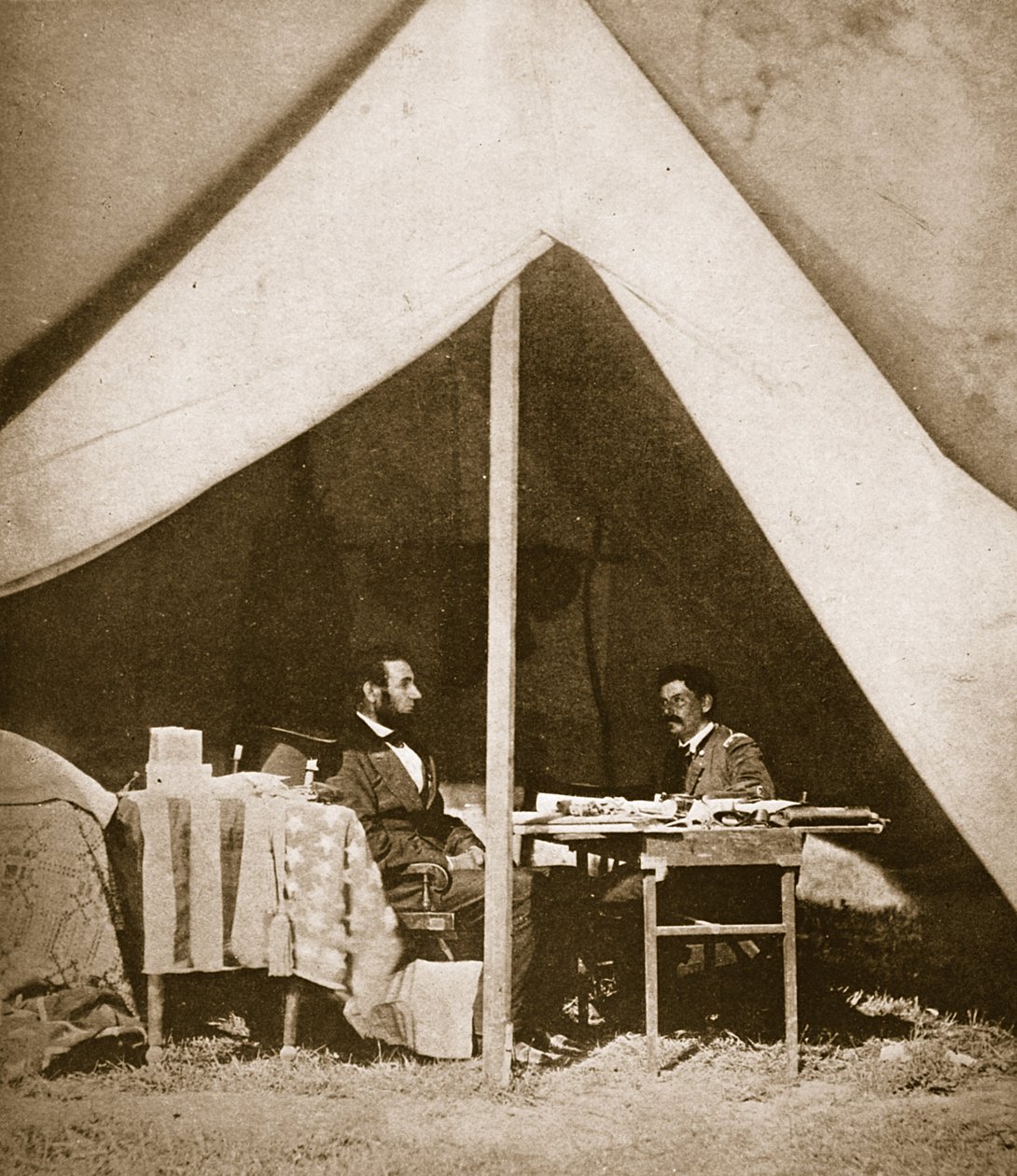 President Lincoln and General McLellan in McLellan