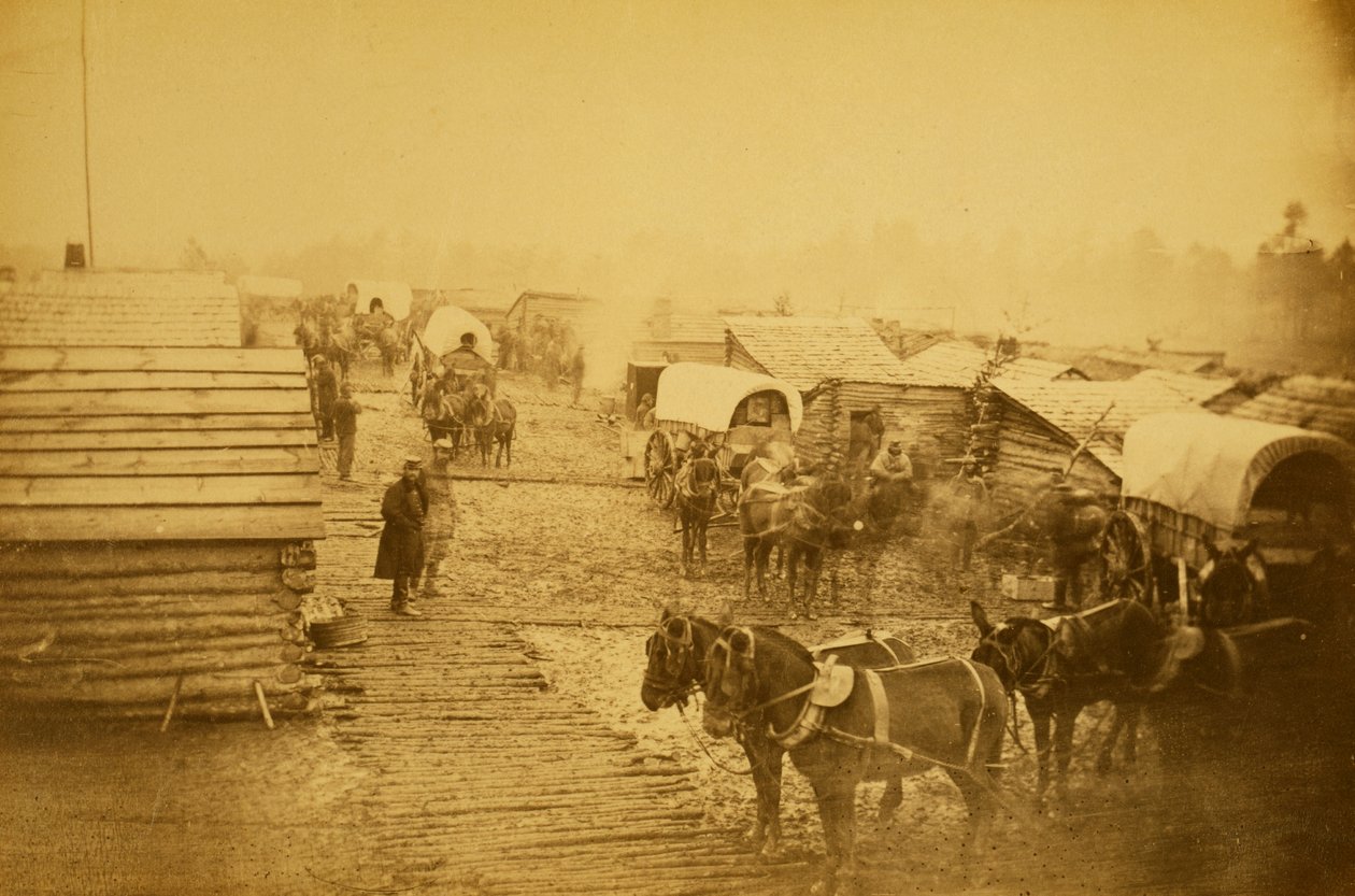 Camp of the Union forces at Centreville, Virginia, Winter of 1861 and 1862 by Mathew B. Brady