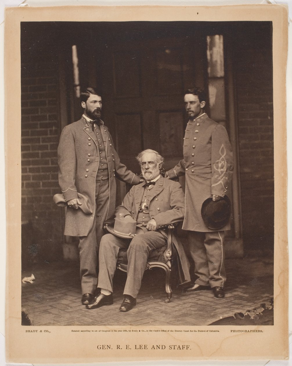 General Robert E Lee and Staff, 1865 by Mathew B. Brady