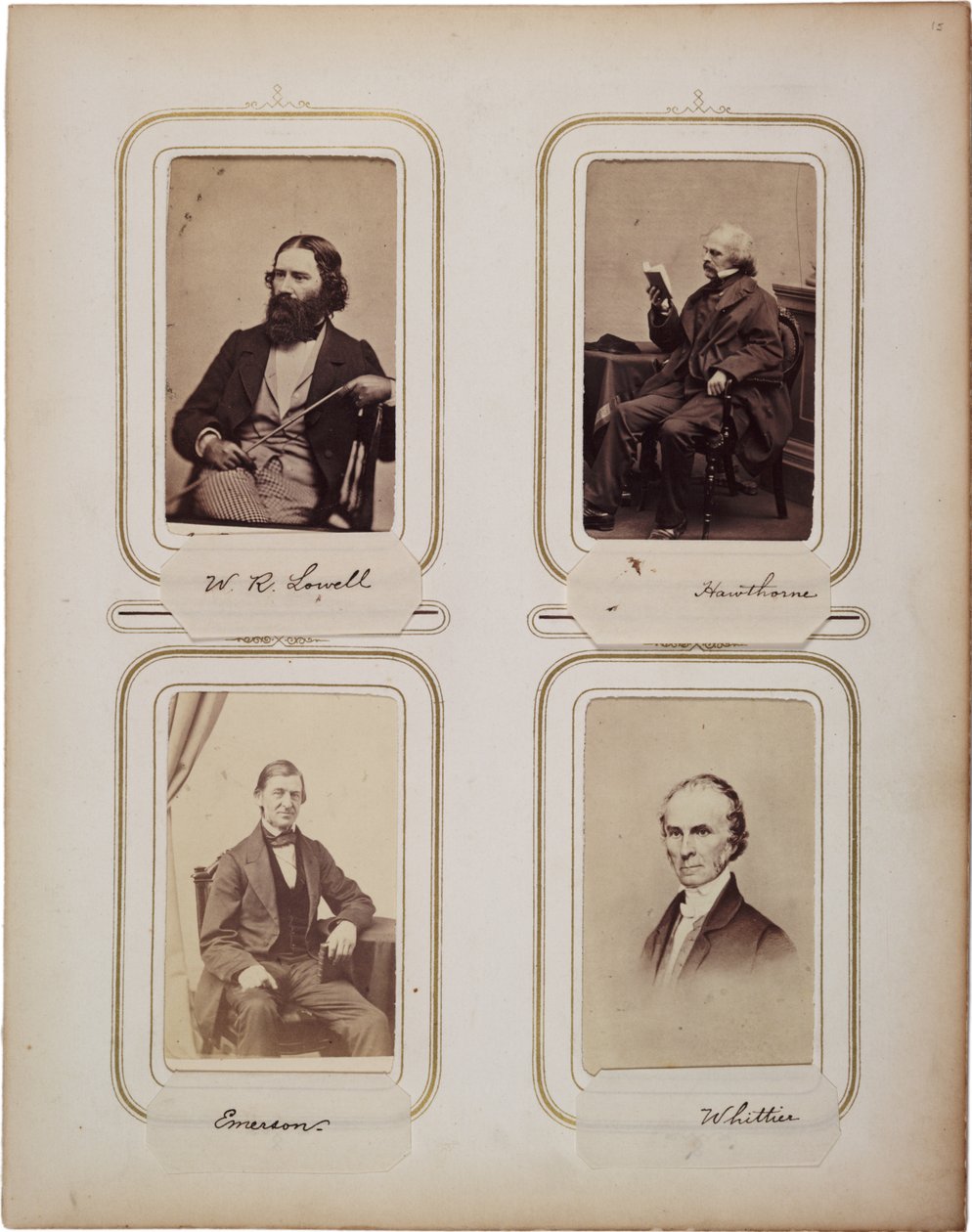 Album of 200 cartes de visite, most by Brady, c.1865 by Mathew B. Brady