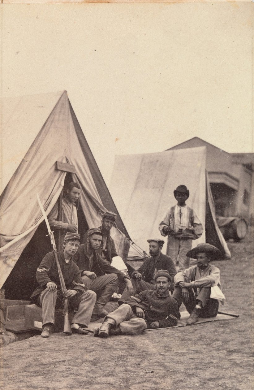 Camp Scene with Soldiers of the 22nd New York State Militia, Harper
