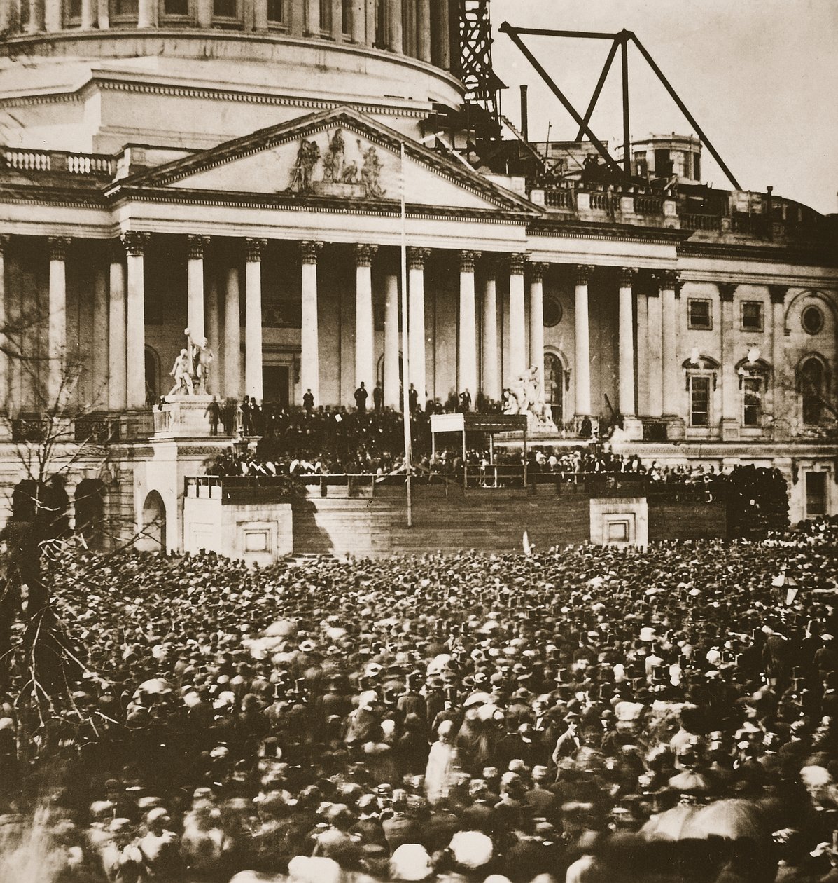 Inauguration of President Lincoln, 4th March 1861 by Mathew B. Brady