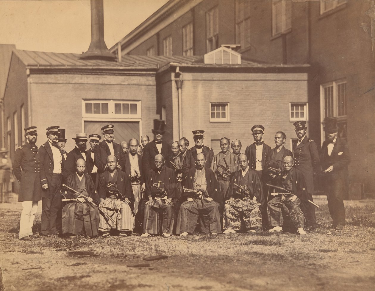 Japanese Embassy, Navy Yard, Washington, DC, 1860 by Mathew Brady