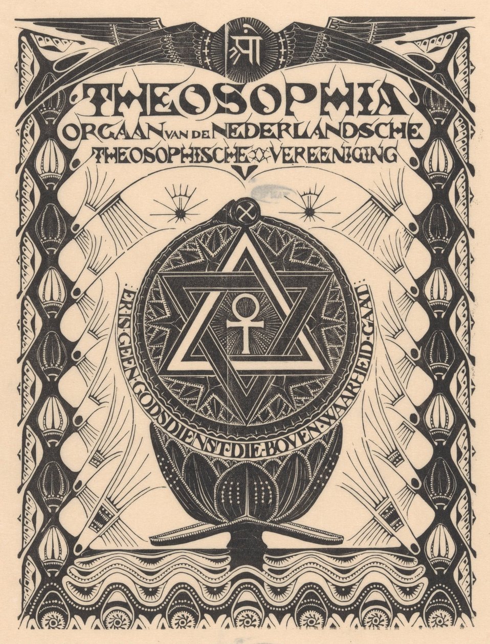 Cover of Theosophia magazine by Mathieu Lauweriks