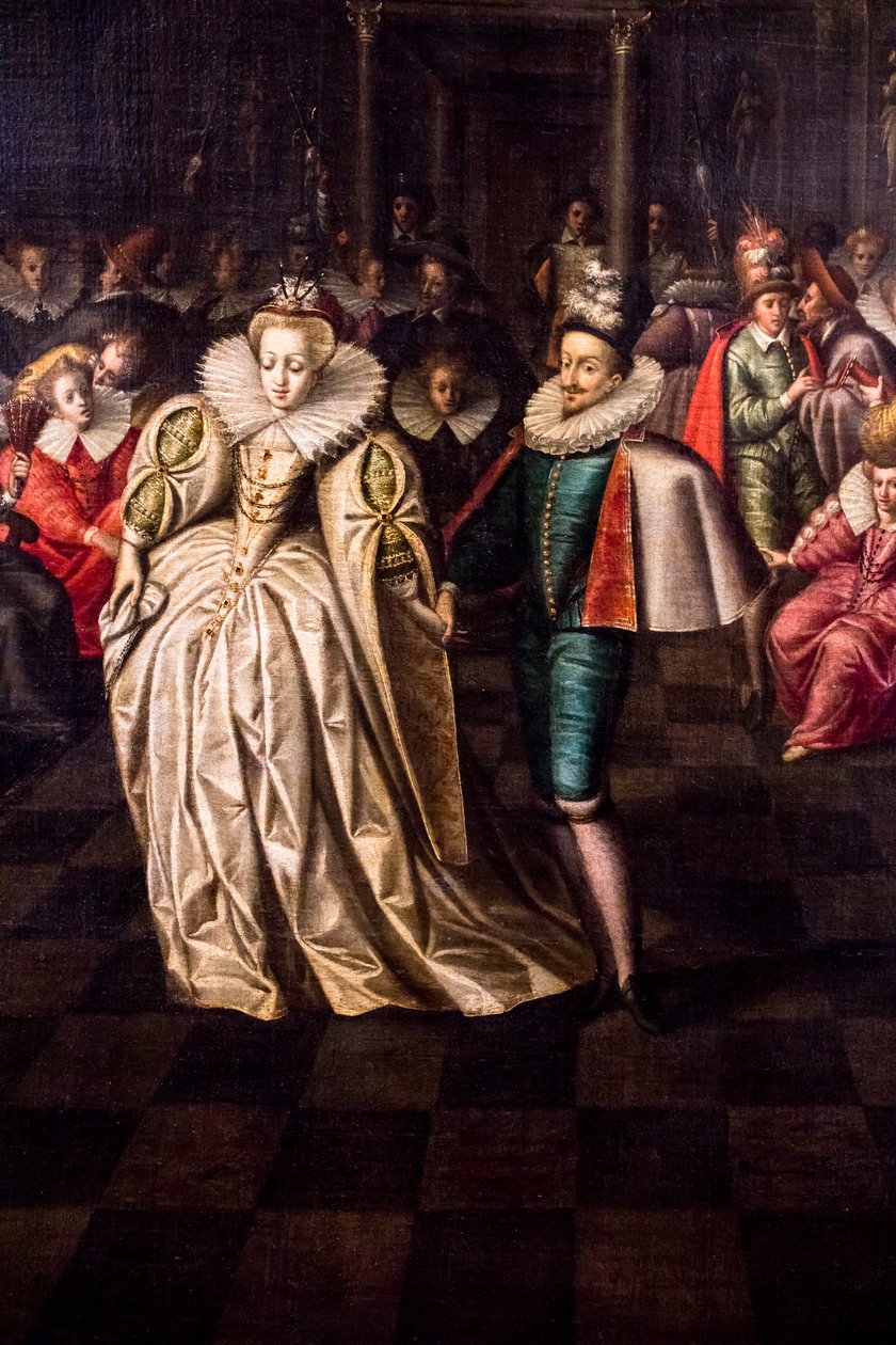 Pavane at the Court of Henri III (Detail) by Maître des Bals à la cour des Valois