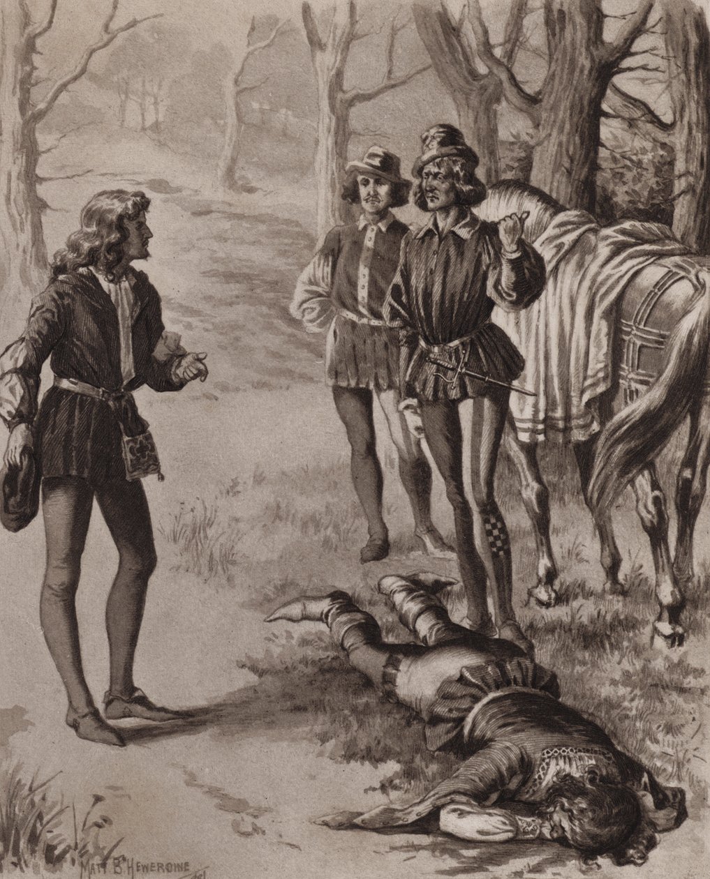 Illustration for The Cloister and the Hearth by Charles Reade by Matt Bede Hewerdine