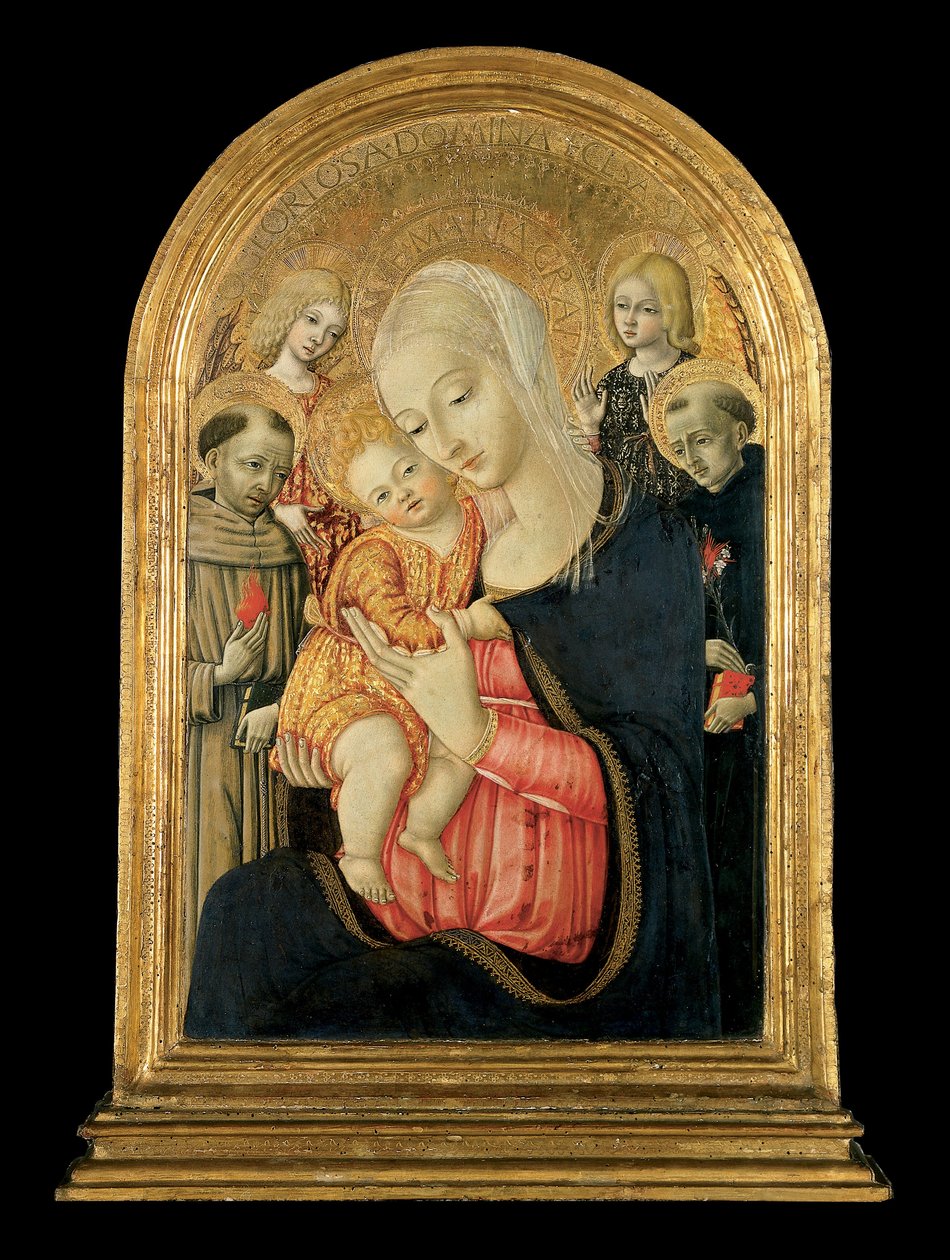 Madonna and Child with Angels and Saints by Matteo de Giovanni