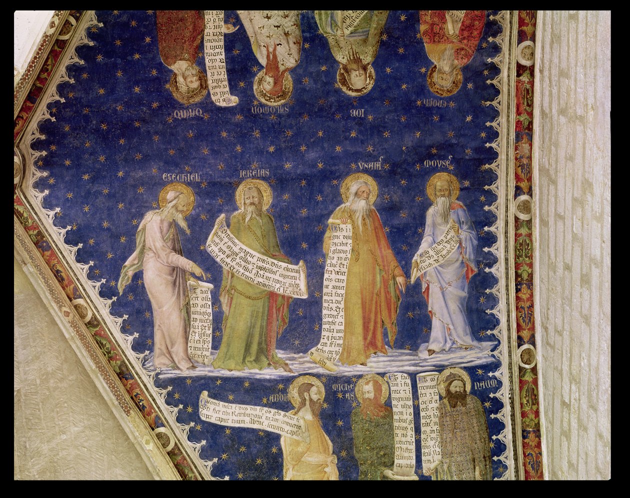 The Prophets Ezekiel, Jeremiah, Isaiah and Moses, from La Salle de la Grande Audience (Audience Chamber) c.1353 by Matteo di Giovanetto da Viterbo